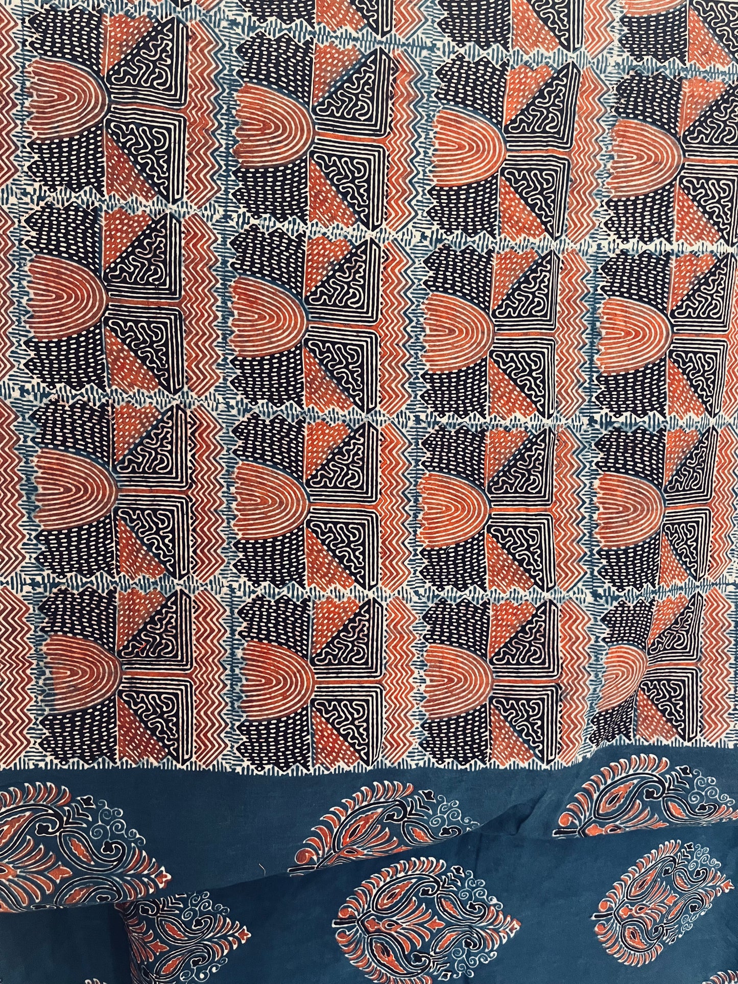 Ajrakh Cotton - Blue