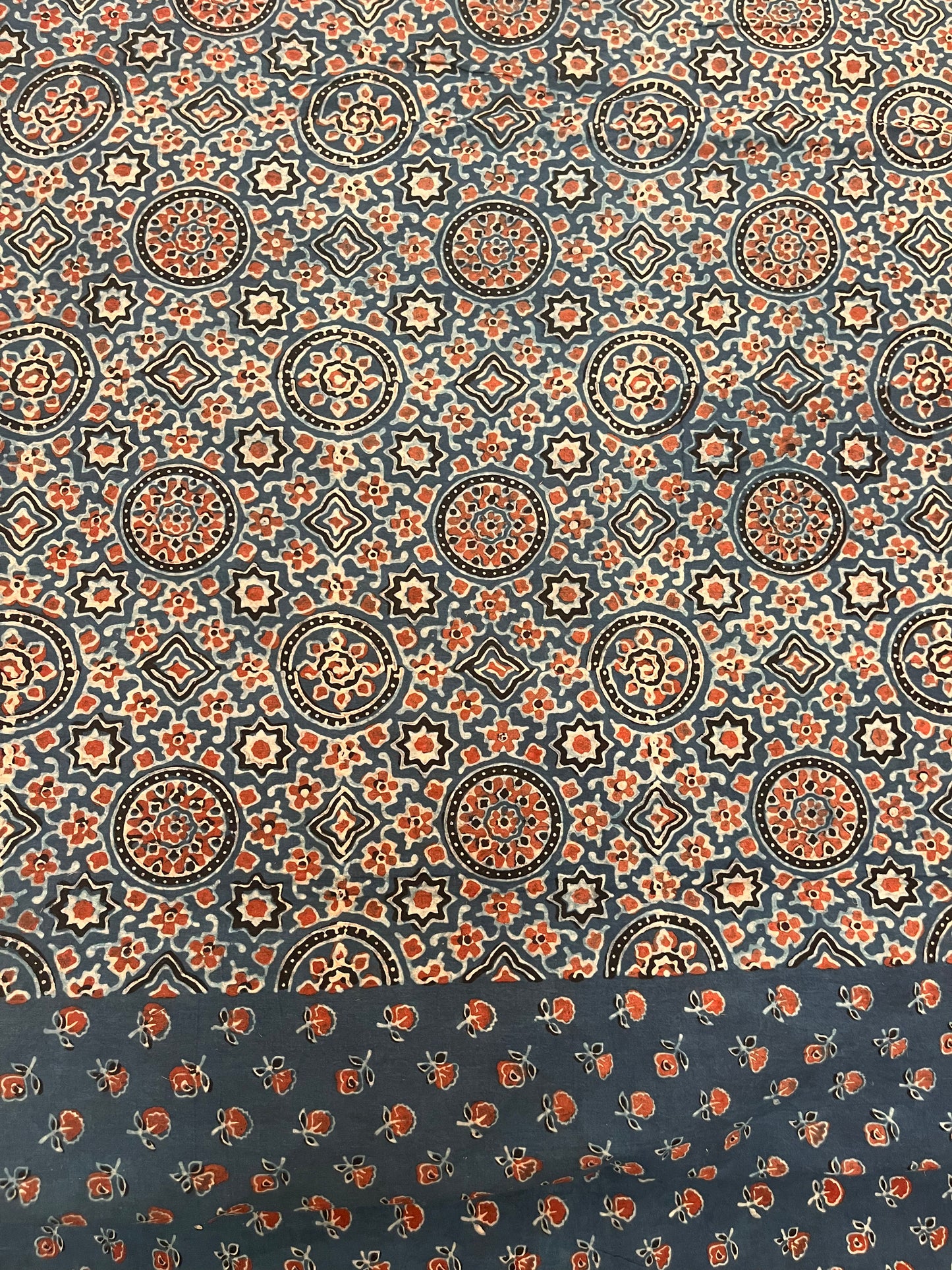 Ajrakh Cotton - Blue