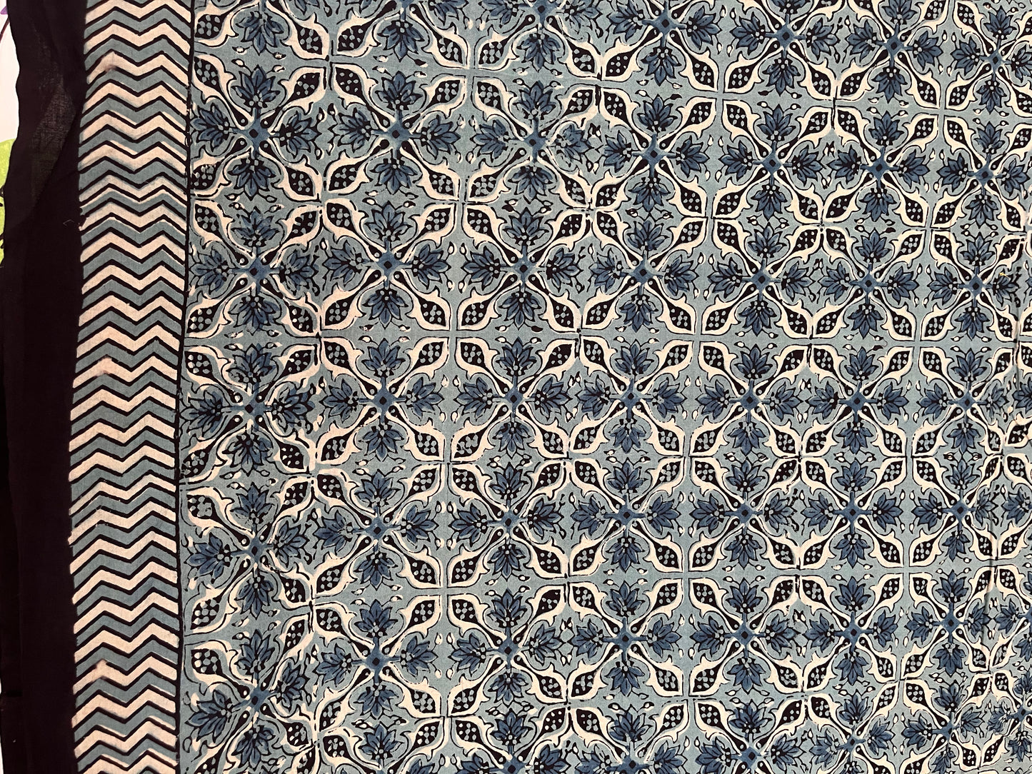 Ajrakh Cotton - Sage Green