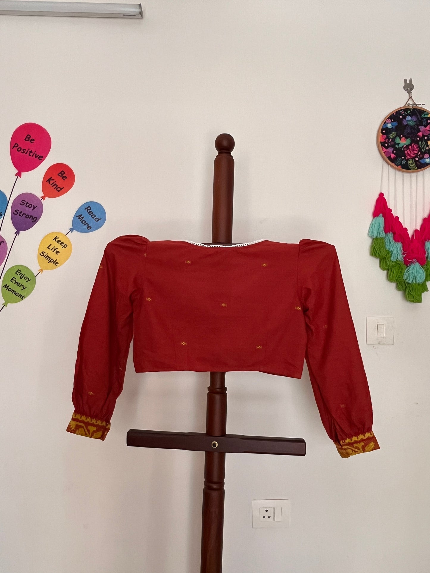 Jamdani Cotton Blouse - Full sleeves