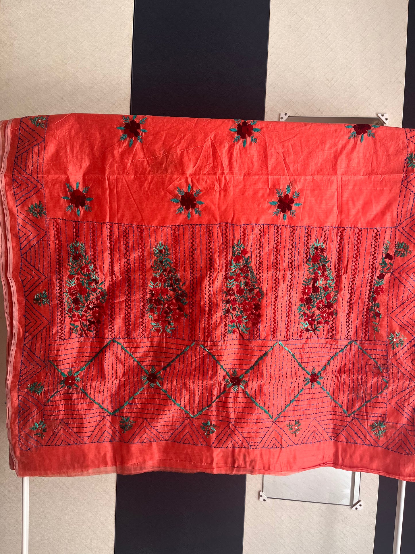 Bullion Saree - Orange