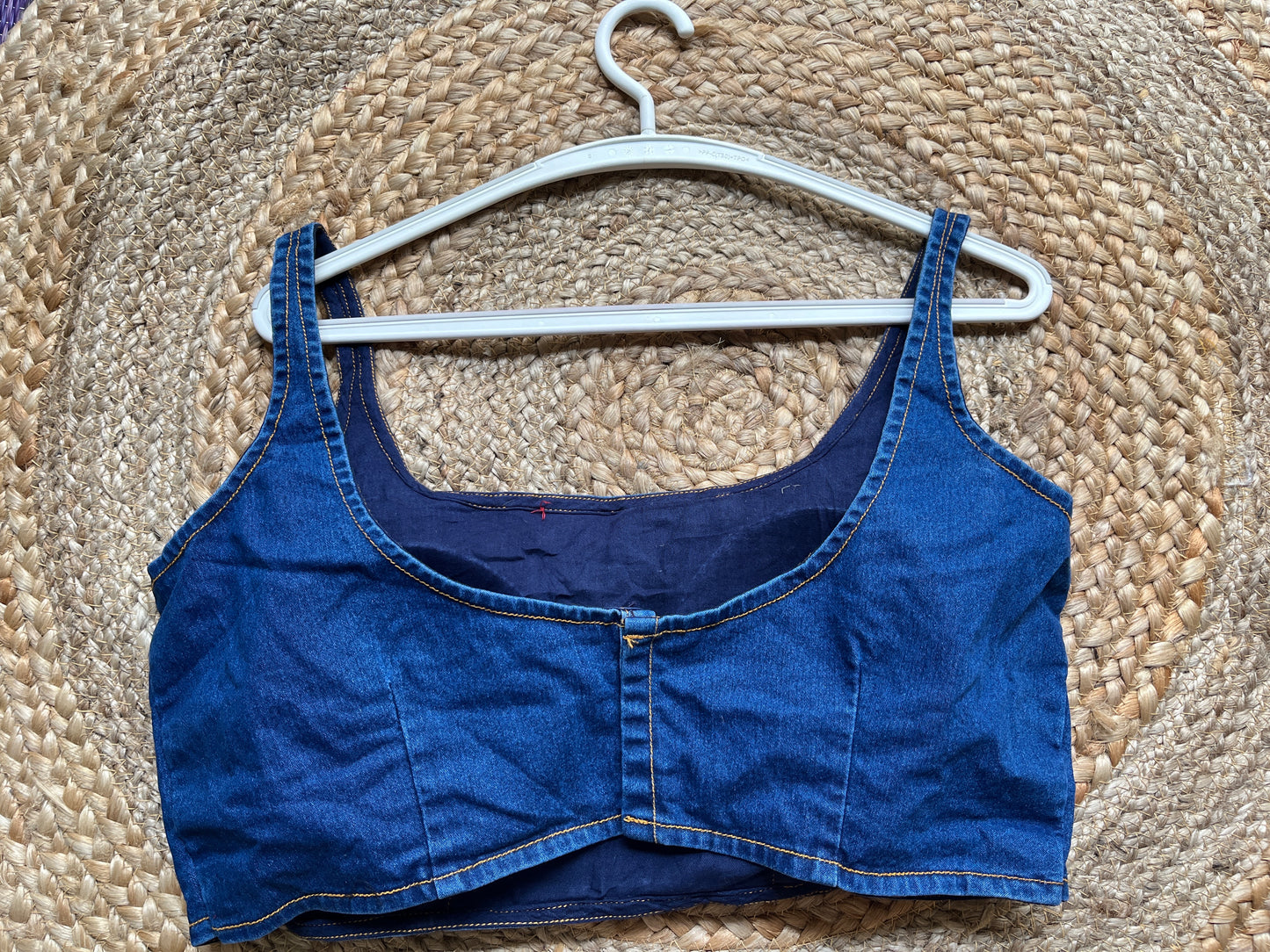 Denim Blouse - Round Neck