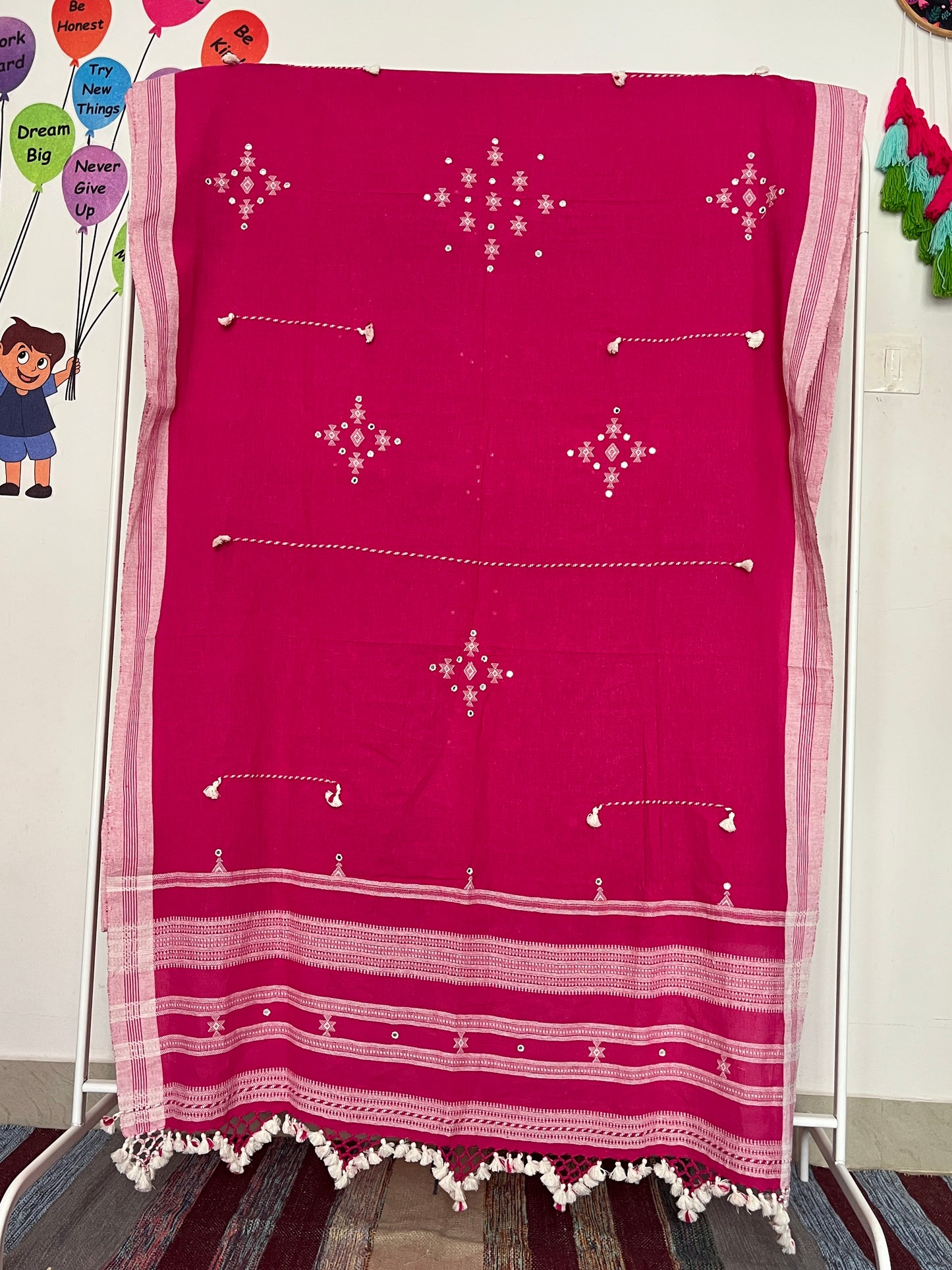 Bhujodi Kala Cotton Suits - Pink