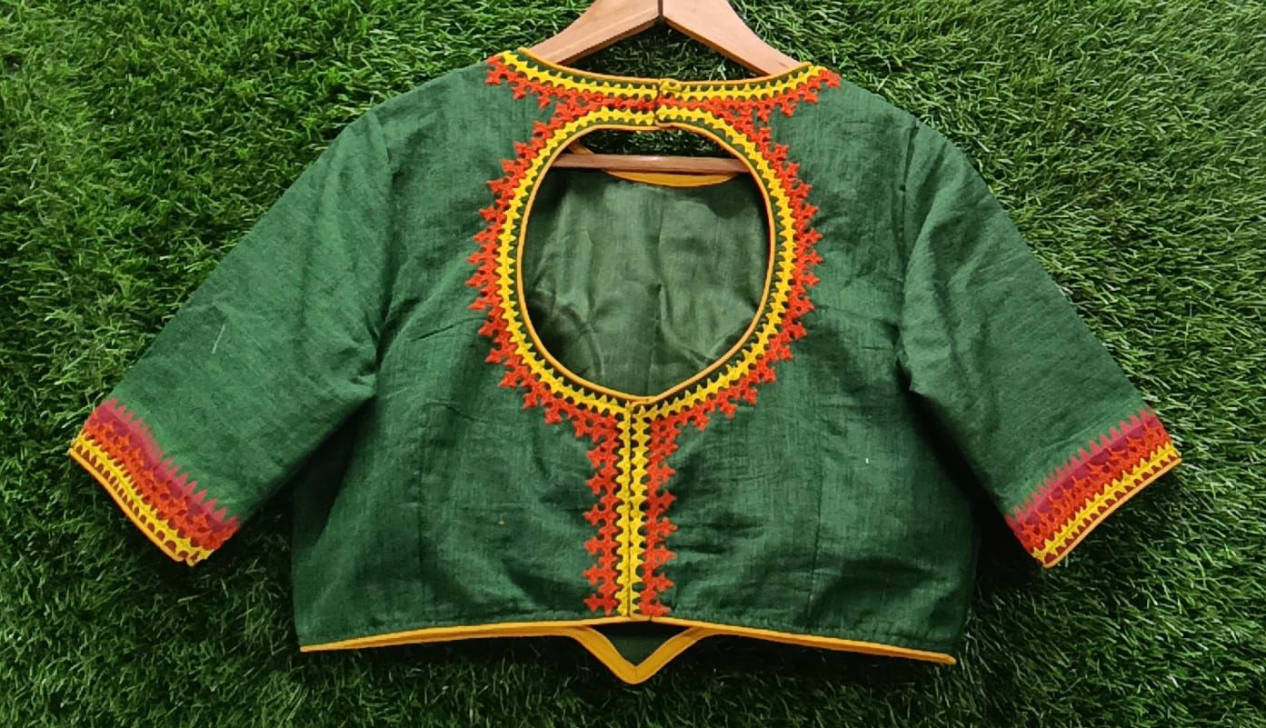 Kutch Work Cotton Blouse