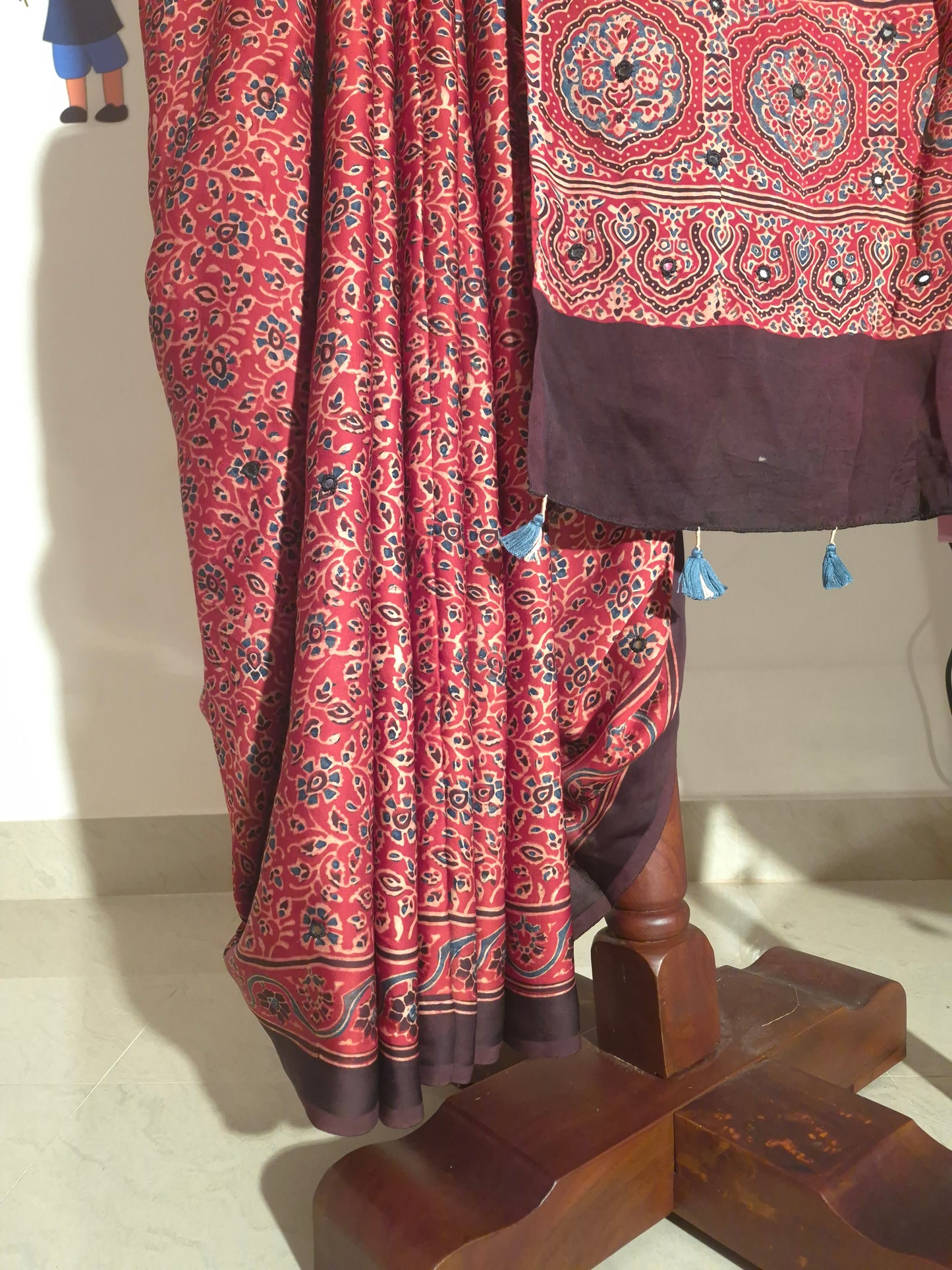 Ajrakh Modal - Mitti - Mirror Embroided