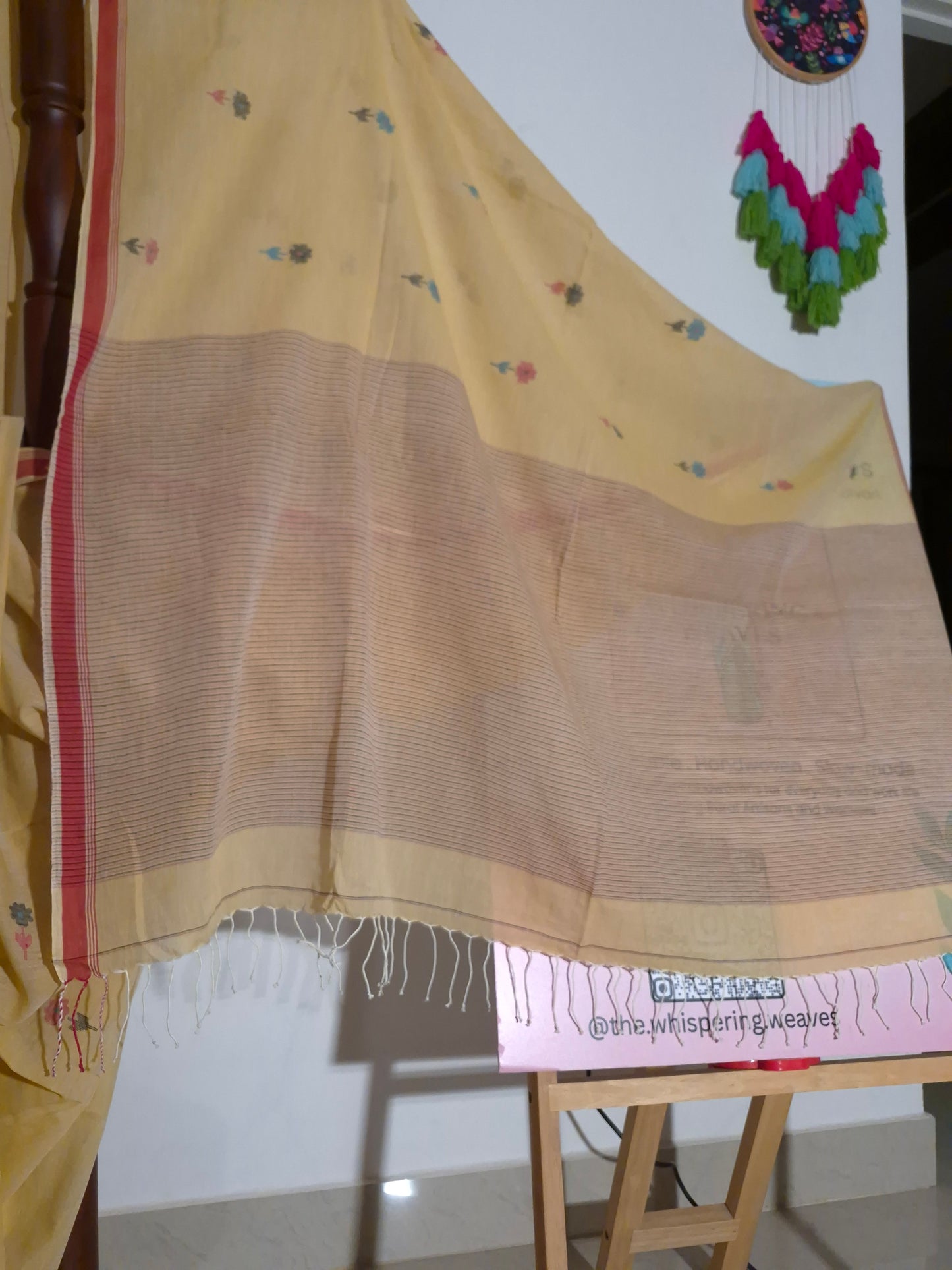 Jamdhani - Yellow - Flower Motifs