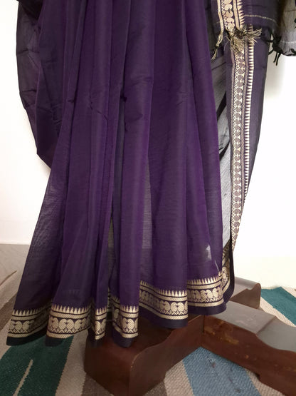 Narayanpet Handlooms: Purple Saree