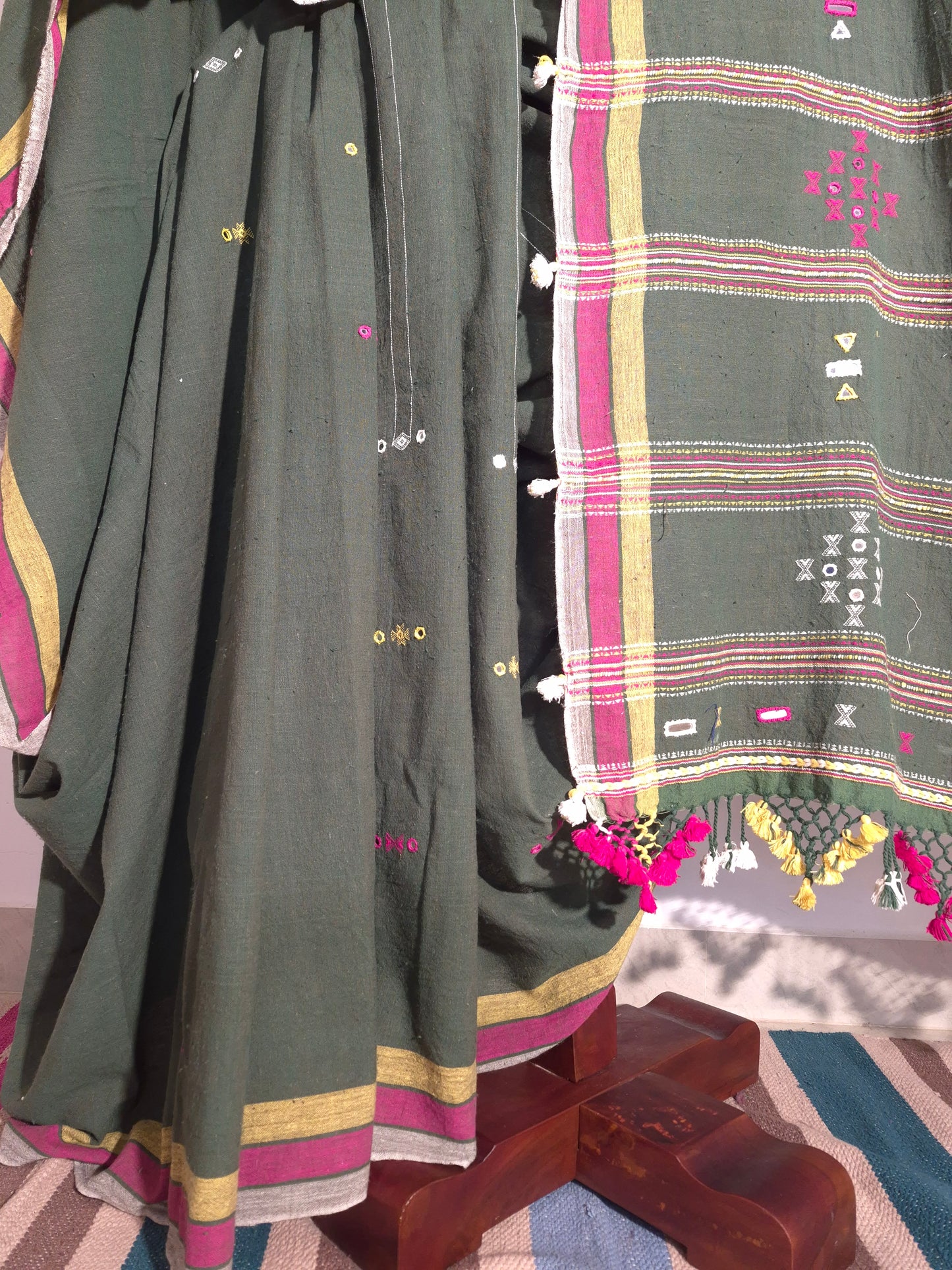 Bhujodi Kala Cotton - Olive Green