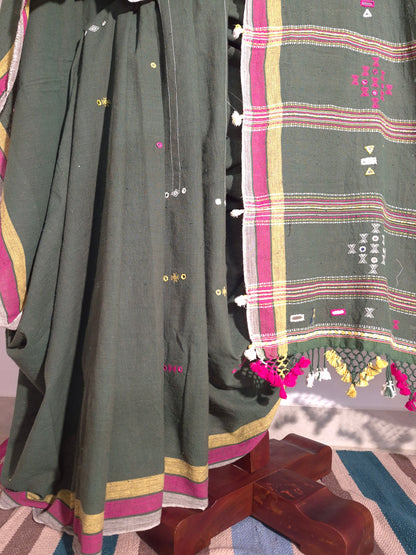 Bhujodi Kala Cotton - Olive Green