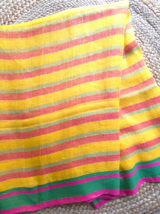 Linen - Multi Colour Stripes