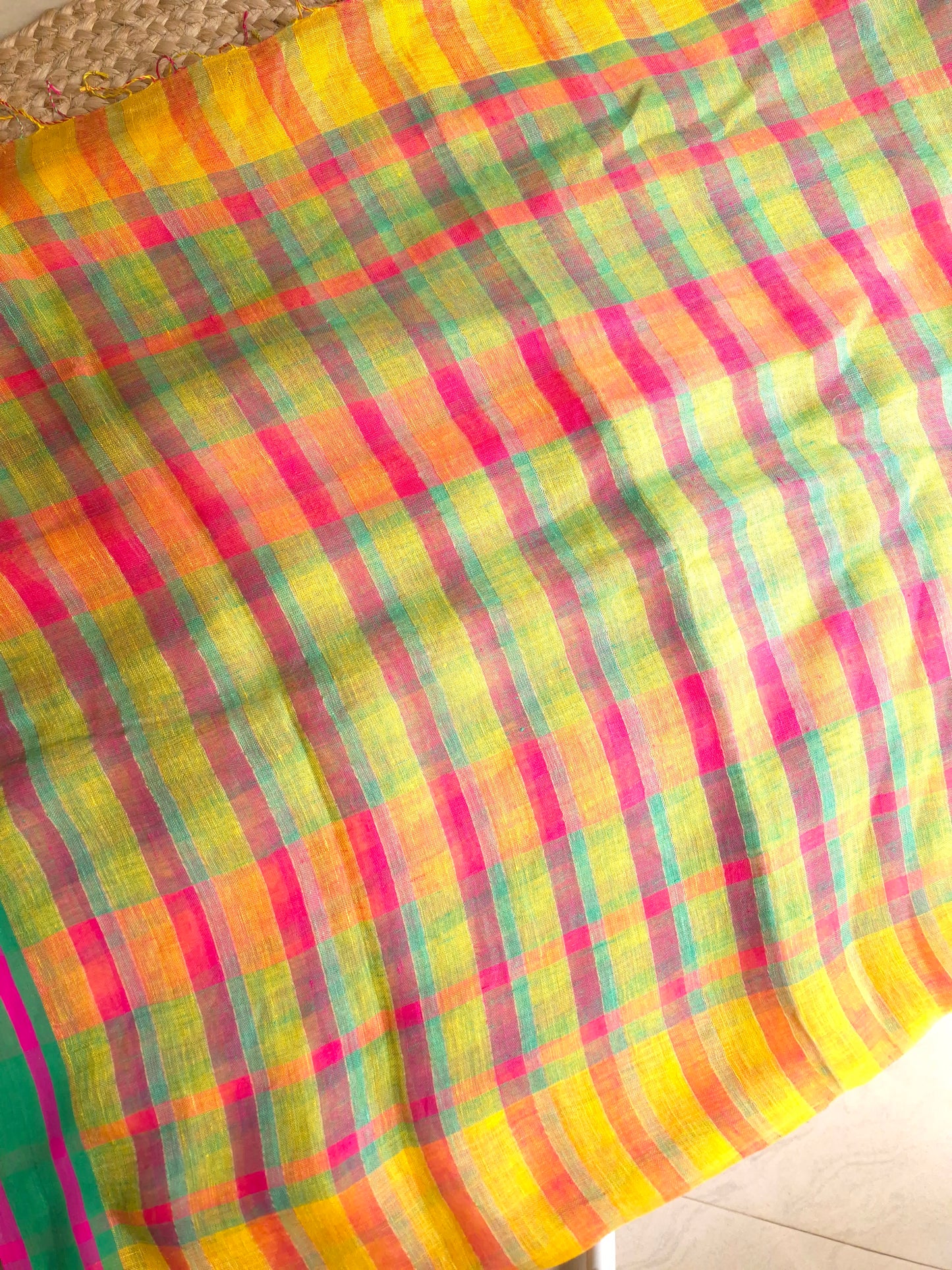 Linen - Multi Colour Stripes