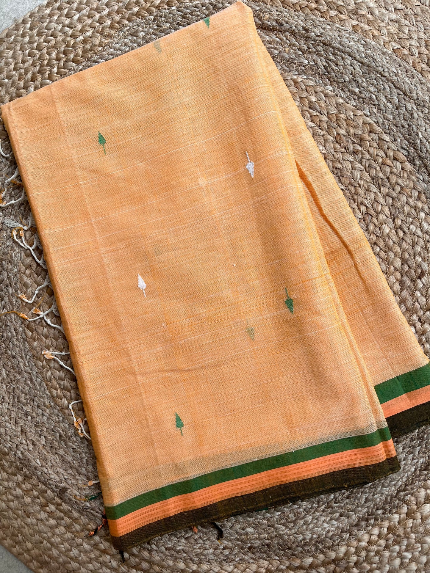 Ponduru Khaddar - Jamdhani Weave - Cream