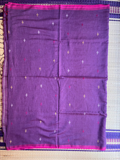 Jamdhani - purple - Bee Motif