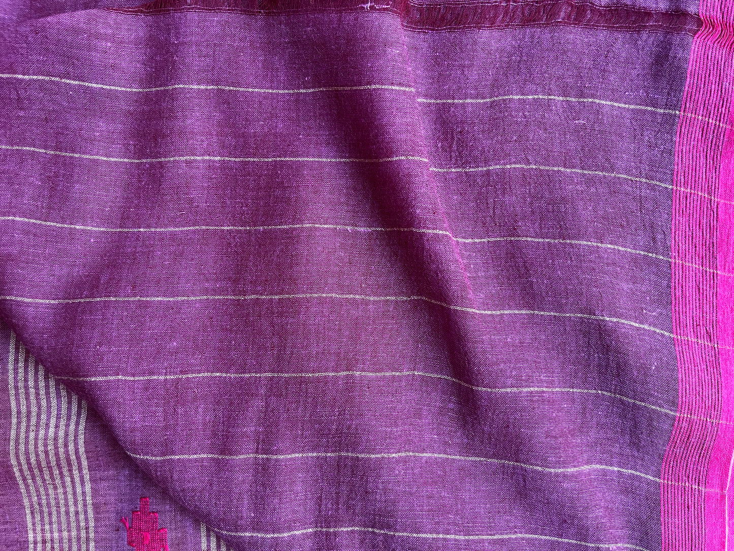 Jamdhani - purple - Bee Motif