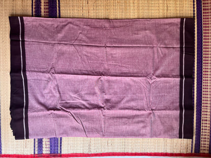 Patteda Anchu -Violet - Plain Saree - Plain Border