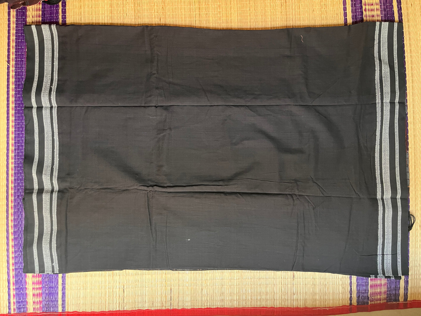 Hubli Revival Saree - Double sided border - Black