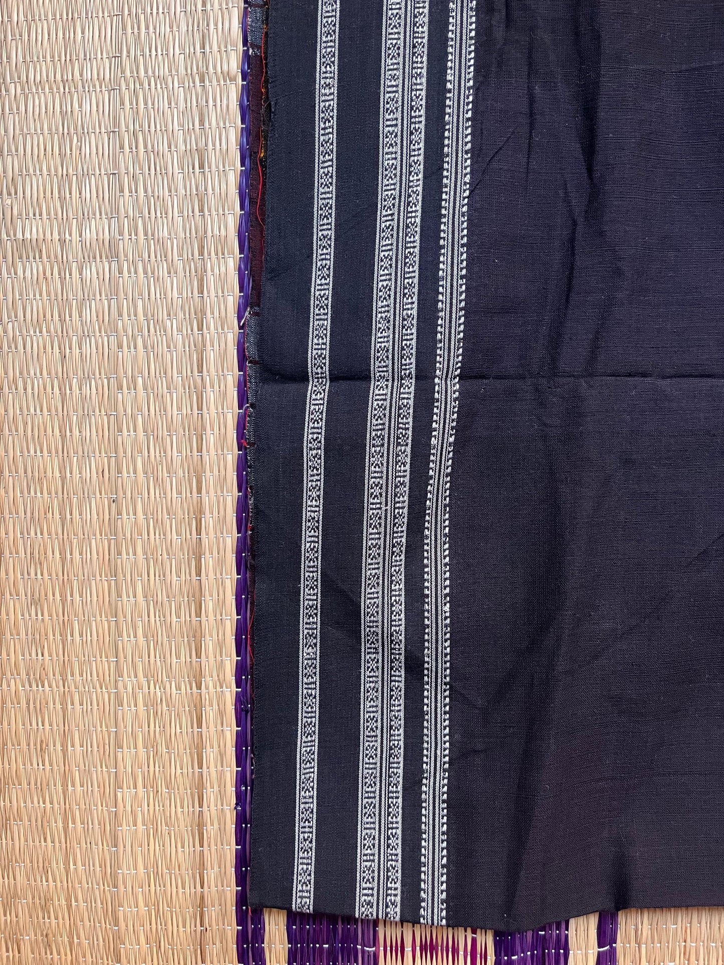 Hubli Revival Saree - Double sided border - Black