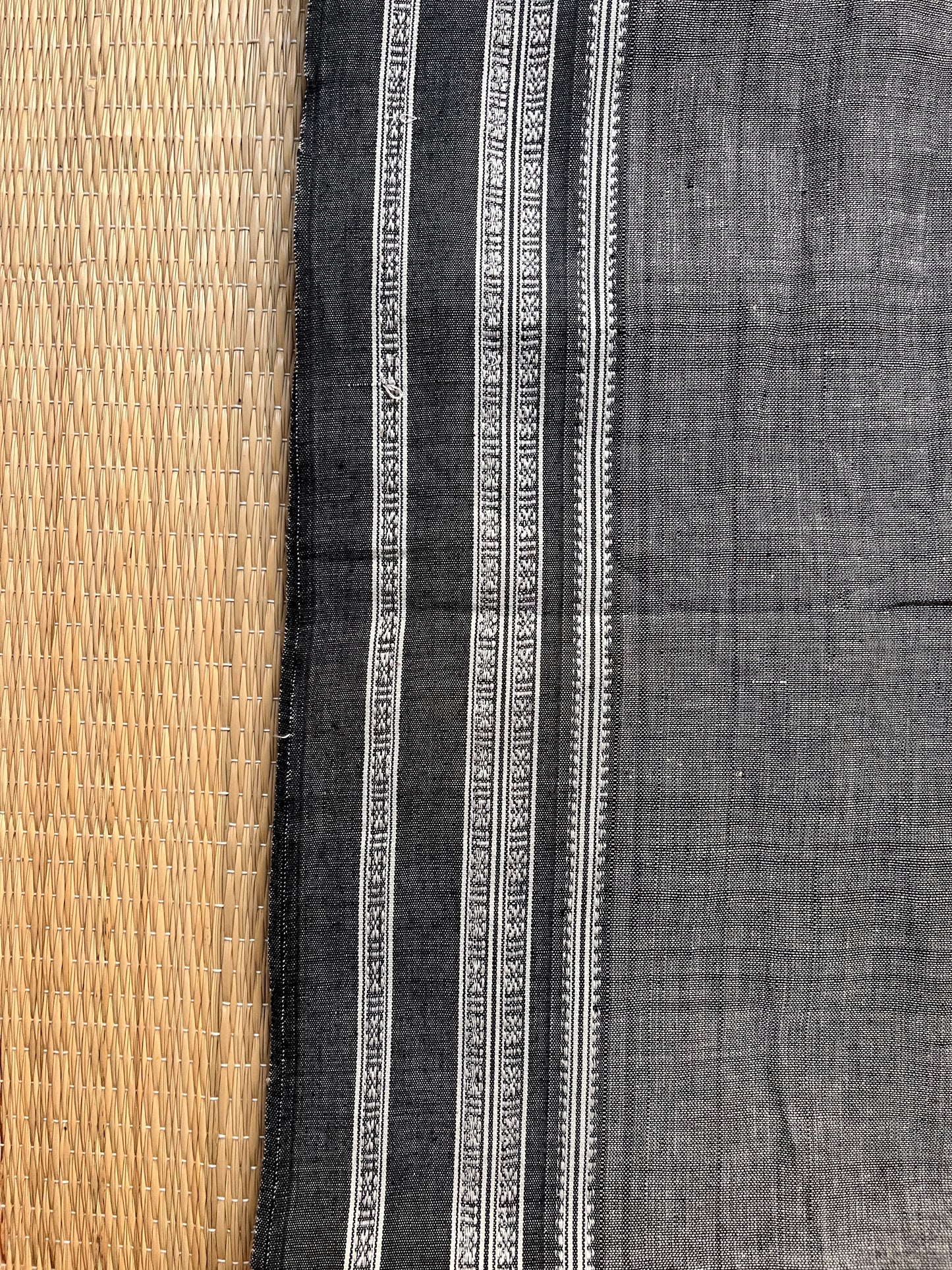 Hubli Revival Saree - Double sided border - Grey
