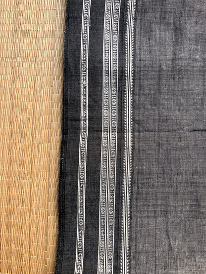 Hubli Revival Saree - Double sided border - Grey