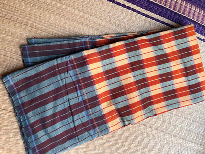Chettinad Revival Saree - Multicolor checks