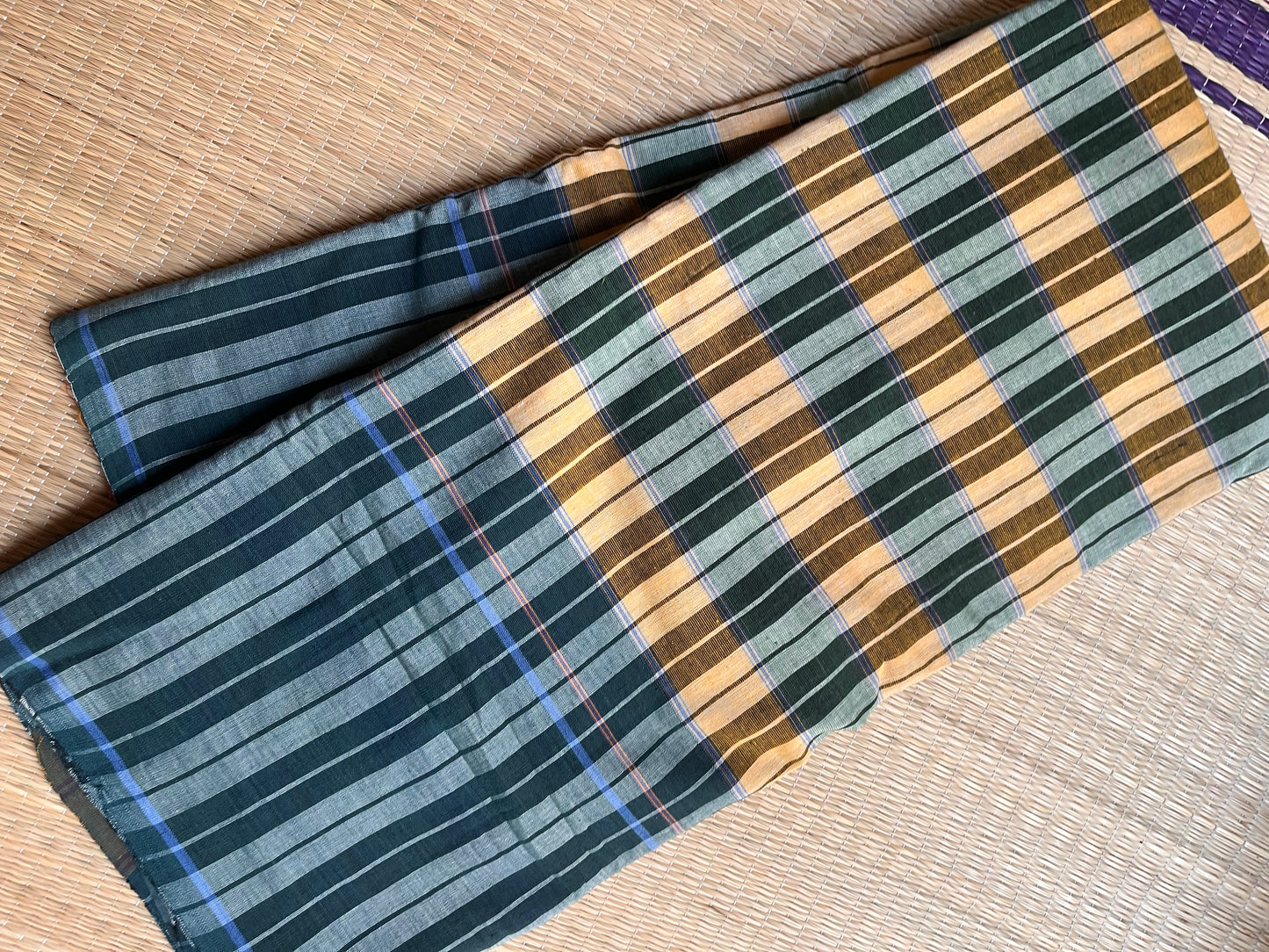 Chettinad Revival Saree - Multicolor checks