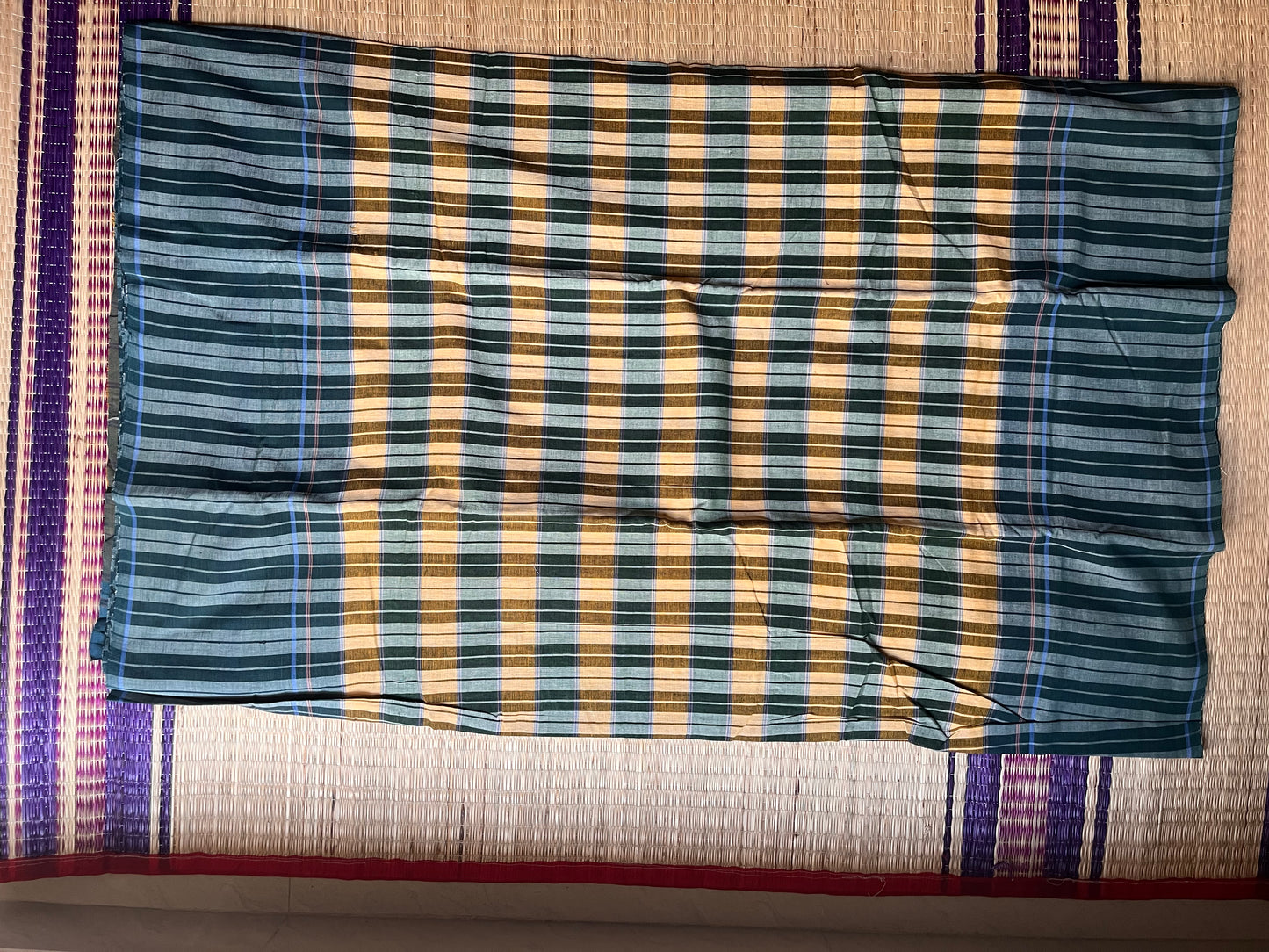 Chettinad Revival Saree - Multicolor checks