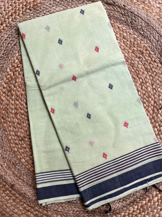 Ponduru Khaddar -  Light Pista Green