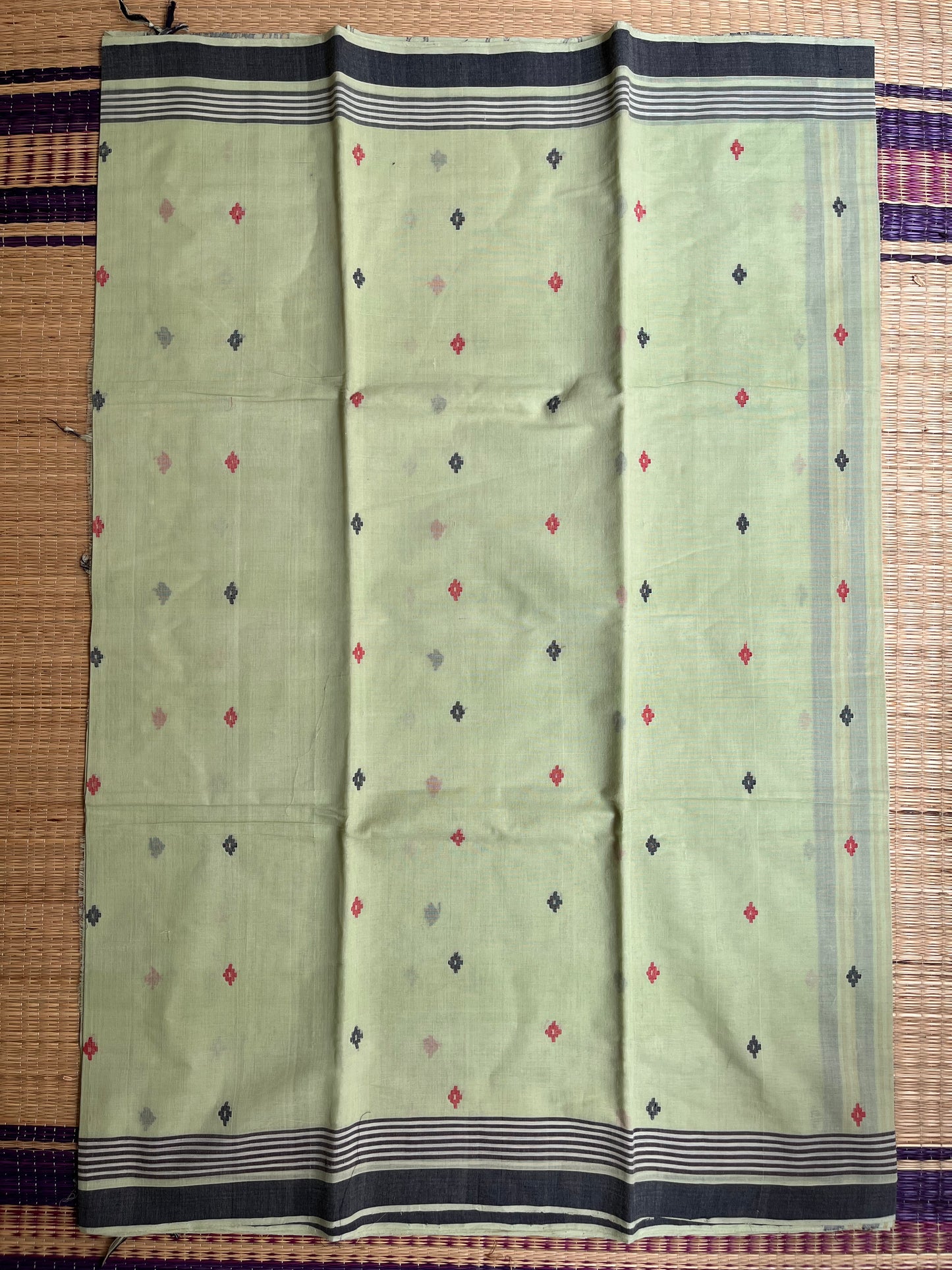 Ponduru Khaddar -  Light Pista Green