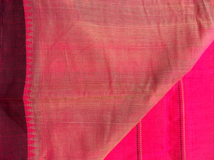 Ponduru Khaddar -  Maroon with Stripes