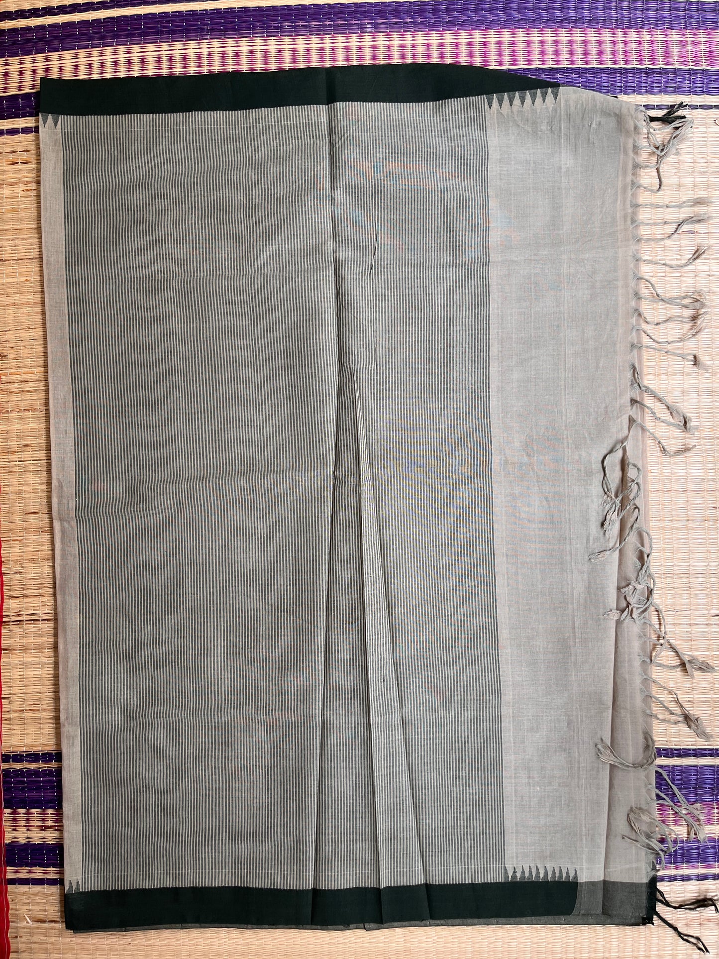 Ponduru Khaddar -  Grey with Green undertone