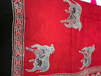 Ajrakh Modal - Red Cow