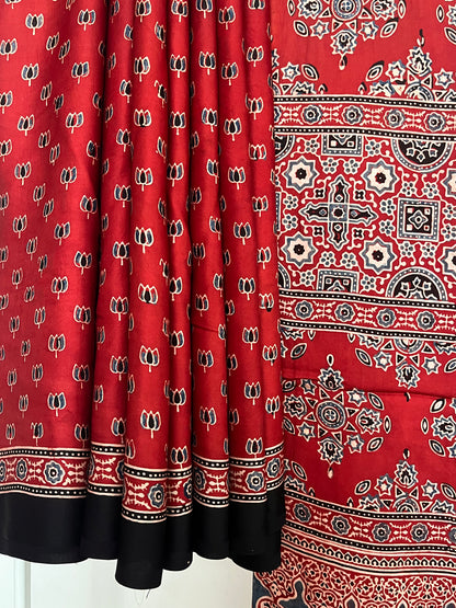 Ajrakh Modal - Red Lotus