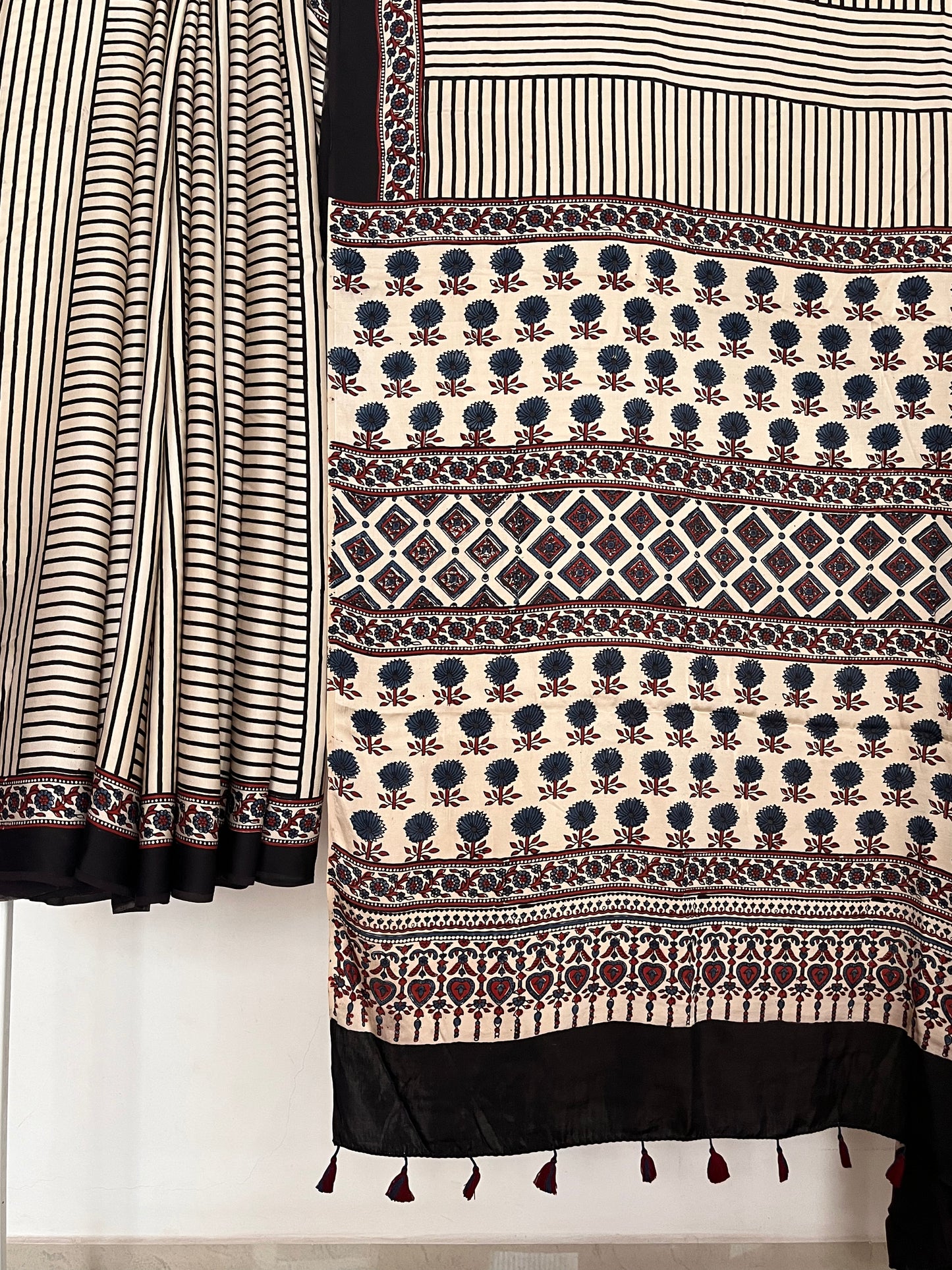 Ajrakh Modal - Cream
