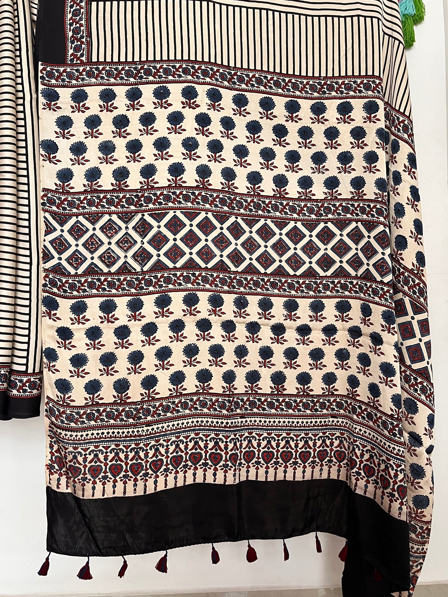 Ajrakh Modal - Cream