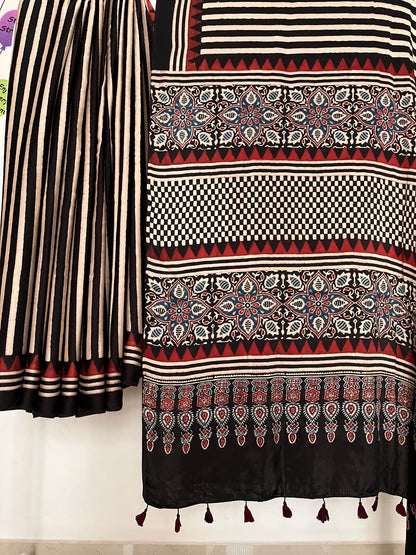 Ajrakh Modal - Cream