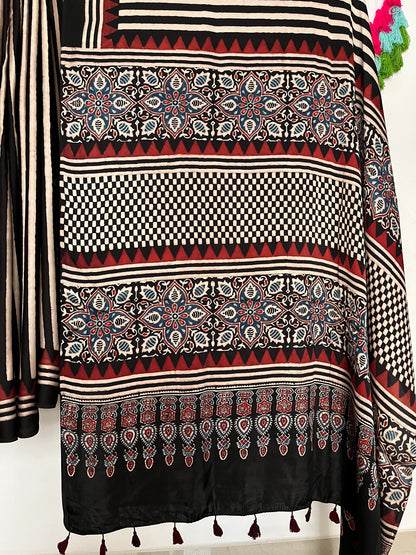 Ajrakh Modal - Cream