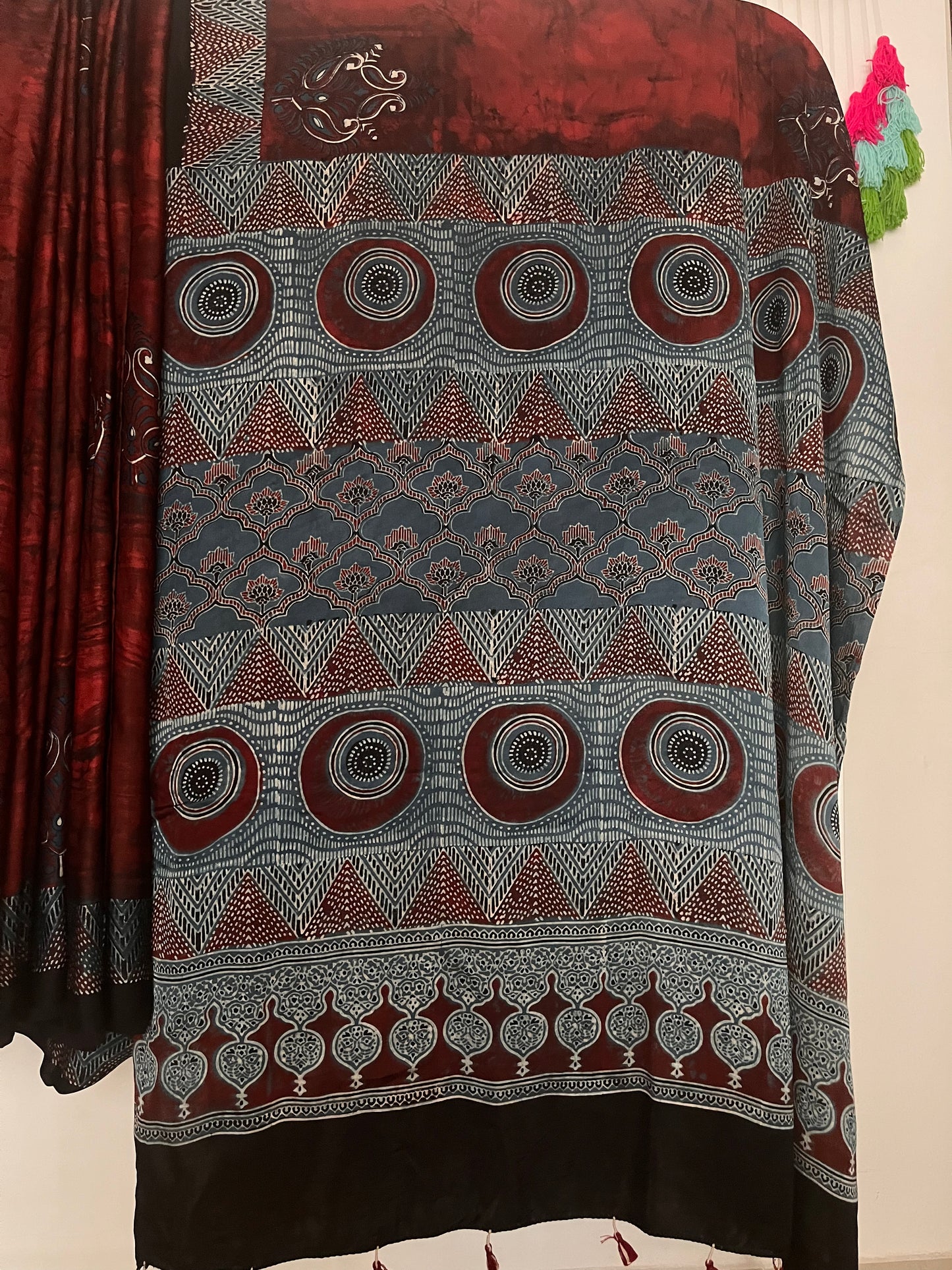 Ajrakh Modal - Red Textured