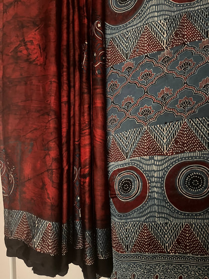 Ajrakh Modal - Red Textured
