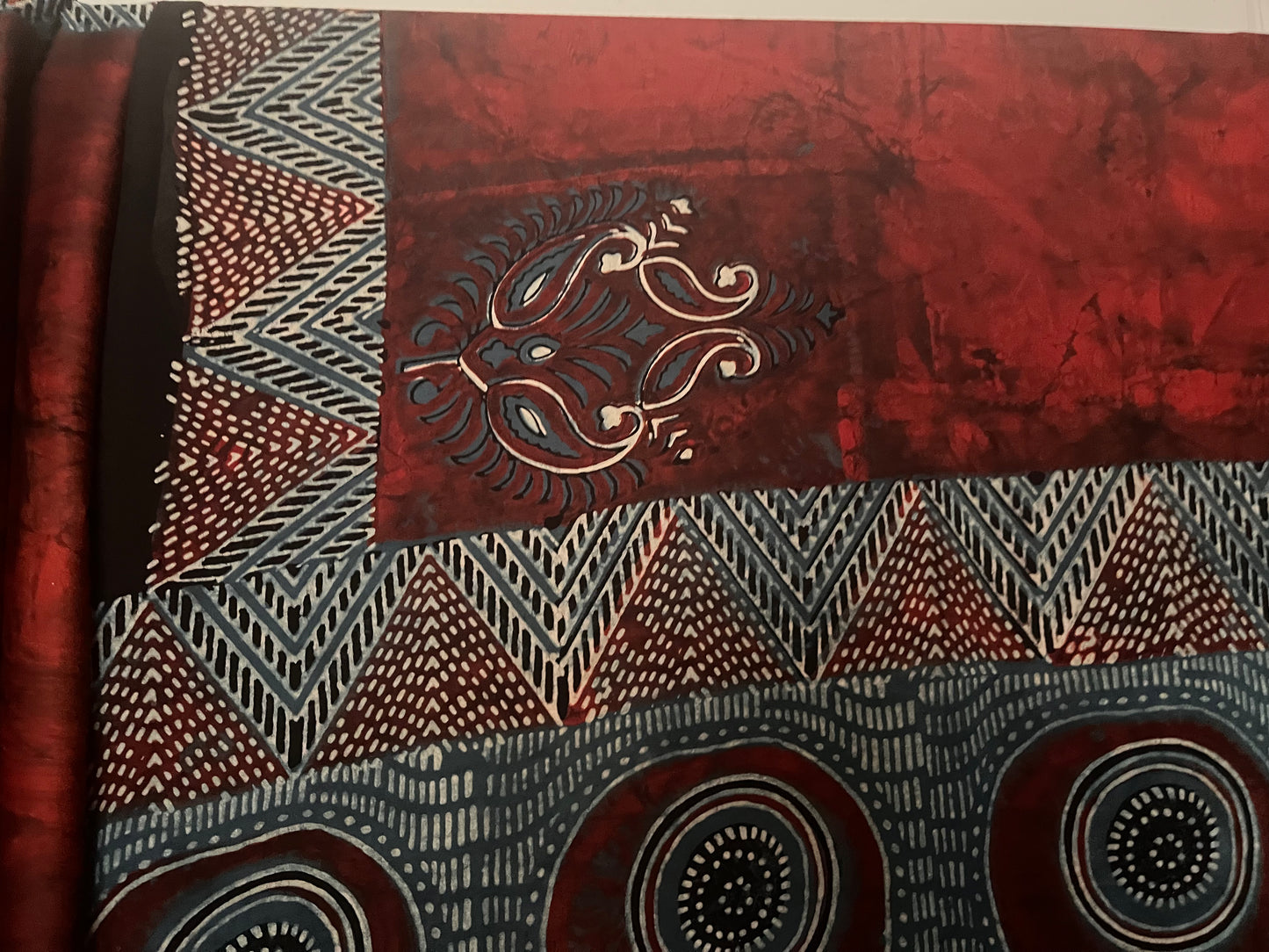 Ajrakh Modal - Red Textured