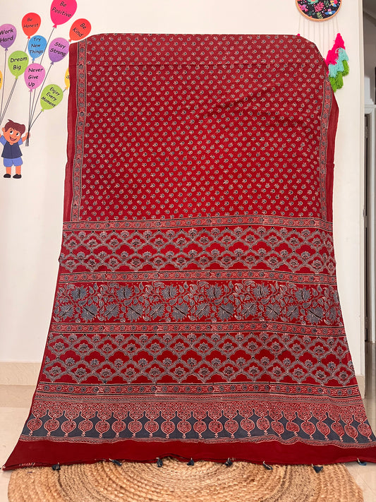 Ajrakh Cotton - Red or Mitti
