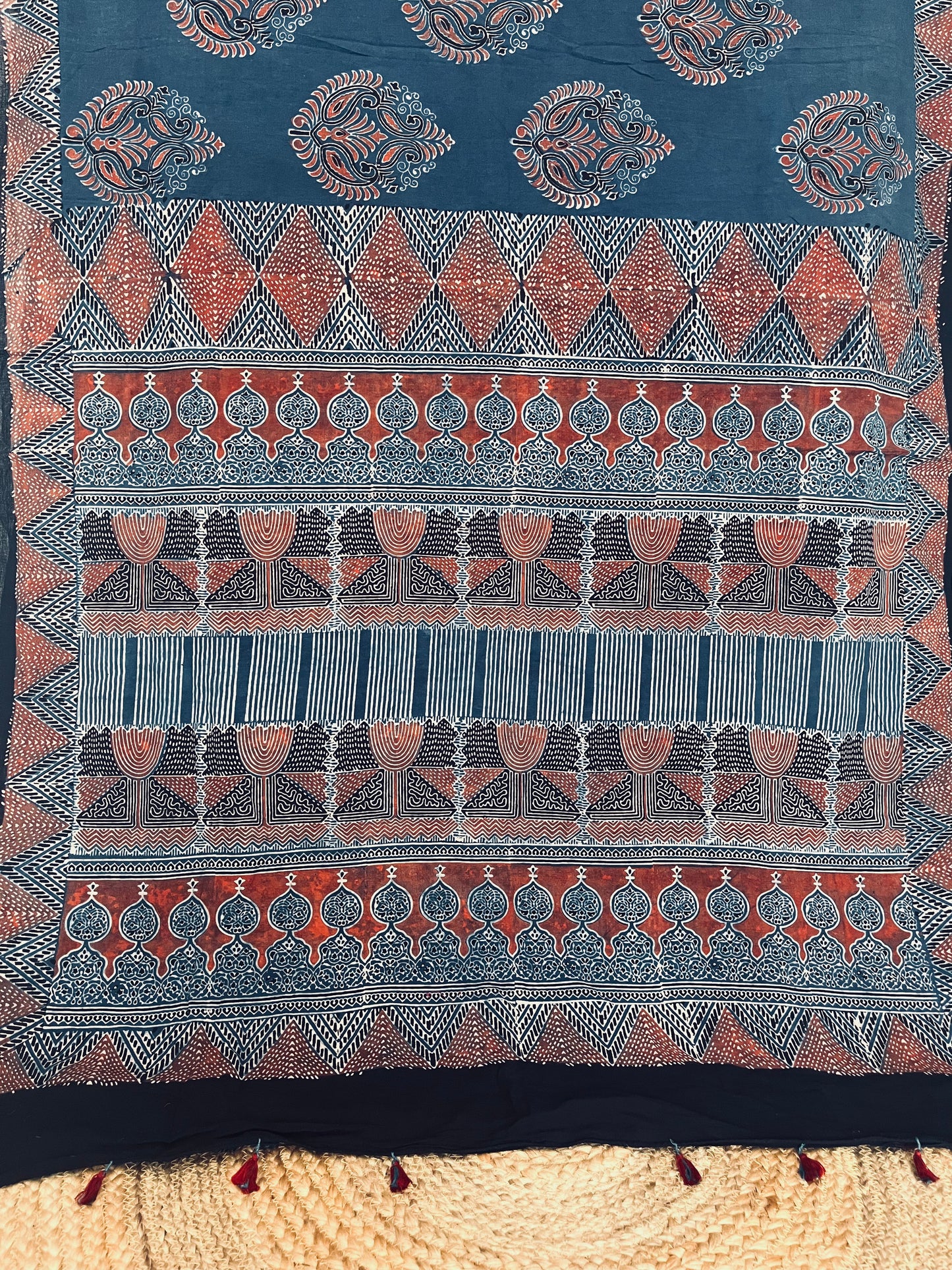 Ajrakh Cotton - Blue