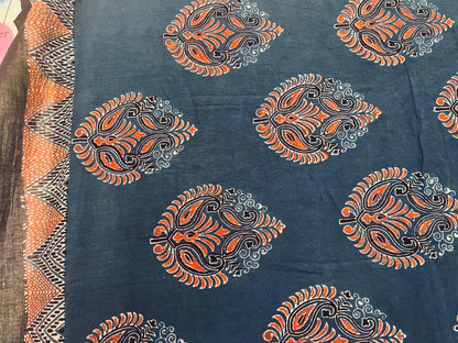 Ajrakh Cotton - Blue
