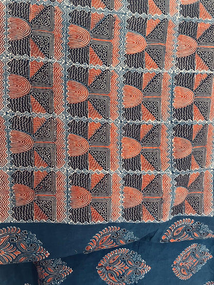 Ajrakh Cotton - Blue