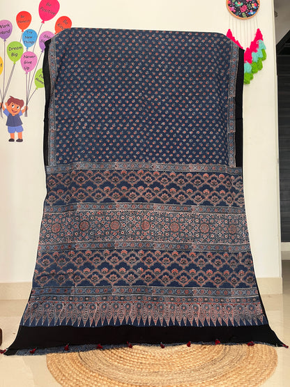 Ajrakh Cotton - Blue