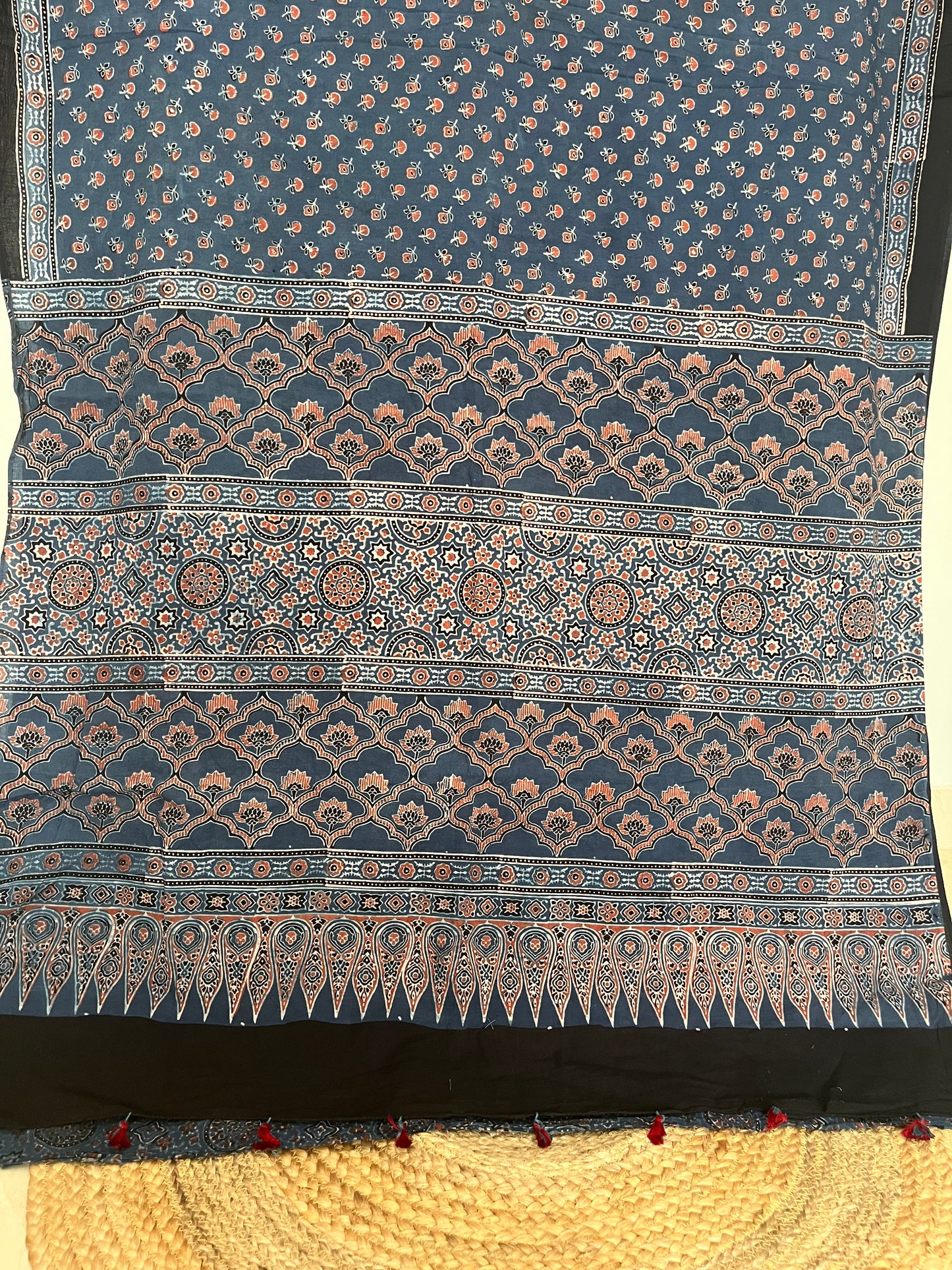 Ajrakh Cotton - Blue