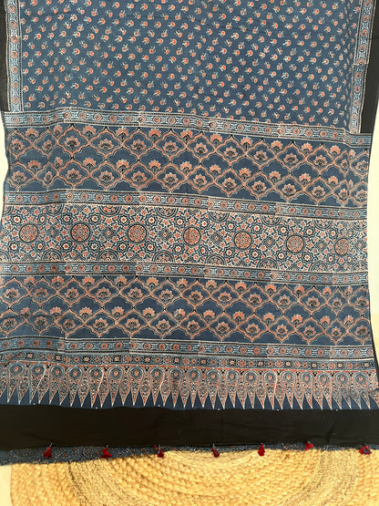 Ajrakh Cotton - Blue