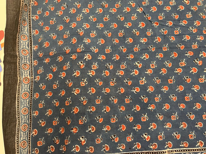 Ajrakh Cotton - Blue