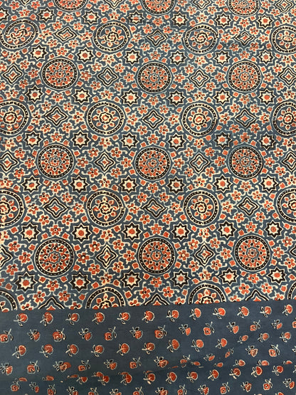 Ajrakh Cotton - Blue