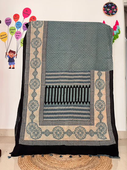 Ajrakh Cotton - Sage Green
