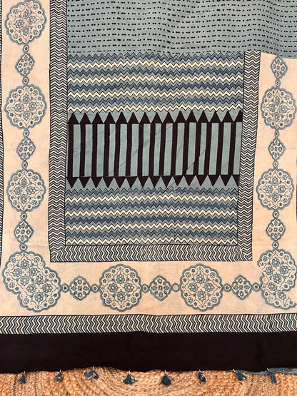 Ajrakh Cotton - Sage Green